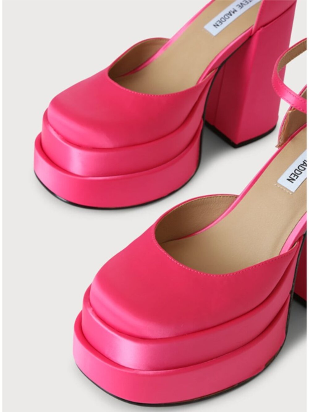 Steve Madden | Pink Satin Charlize Heels - Picture 4 of 11